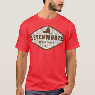 Letchworth Staat Park New York Tree Log Texture Wo T-Shirt