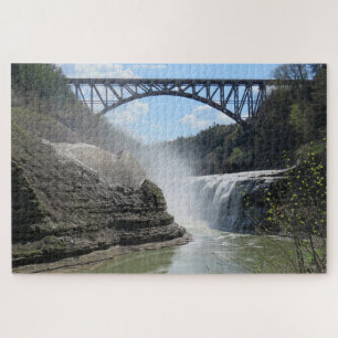 Letchworth Staat Park NY Landschaft Landschaftlich Puzzle