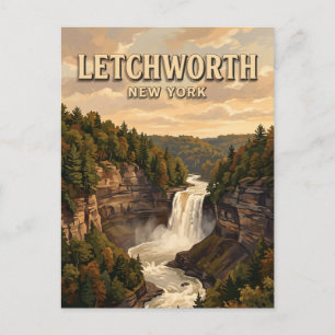 Letchworth State Park Castile New York Postkarte