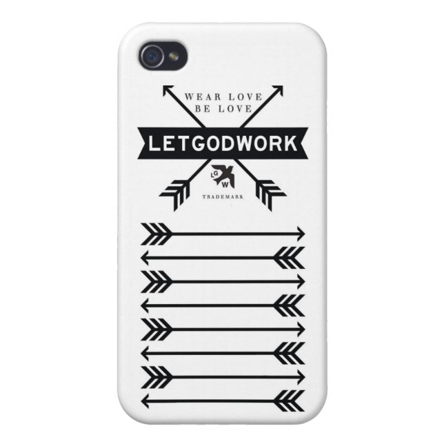 LETGOdwork Pfeile iPhone 4 Fall Hülle (Hinten)