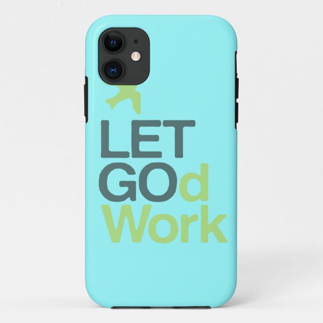 LETGOdwork Übertreibungs-Fall iPhone 5 hellblau Case-Mate iPhone Hülle (Rückseite)