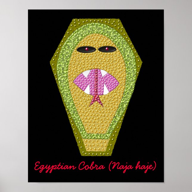 Lethal Egyptian Cobra Print Poster (Vorne)
