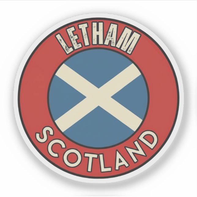 Letham, Schottland Aufkleber (Vorderseite)