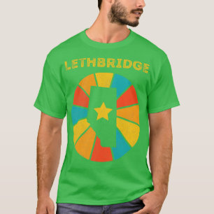Lethbridge Alberta Canada Vintag Distressed Souve T-Shirt