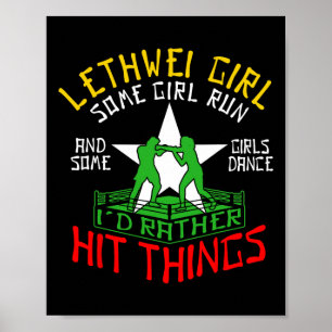 Lethwei Girl Burmese Boxing Women Myanmar Boxer Poster