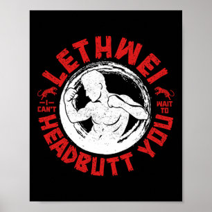 Lethwei Instructor Headbutt Burmese Boxing Myanmar Poster