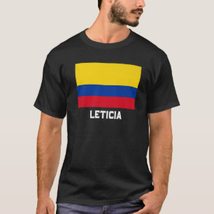 Leticia Kolumbien Flaggenemblem Escudo Bandera Wap T-Shirt