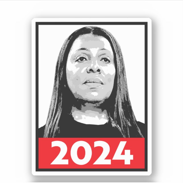 Letitia James 2024 Aufkleber (Vorderseite)