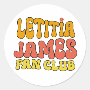 Letitia James Fan Club Runder Aufkleber