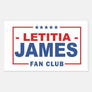 Letitia James Fanclub Rechteckiger Aufkleber