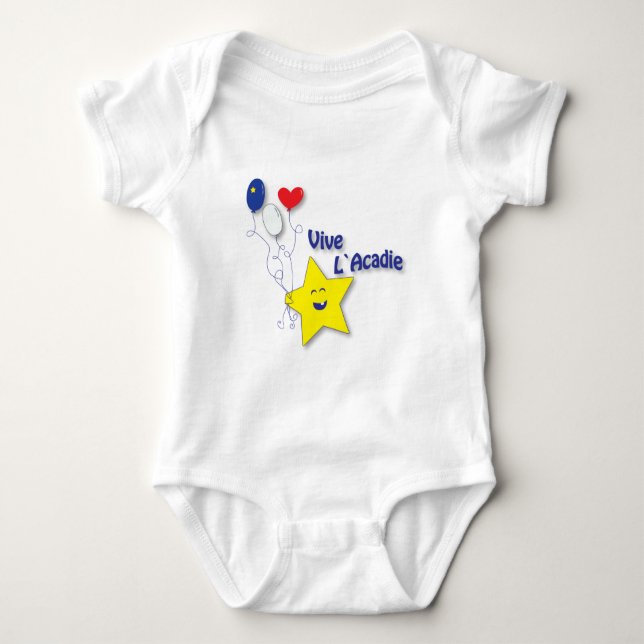 l'étoile acadienne baby strampler (Vorderseite)