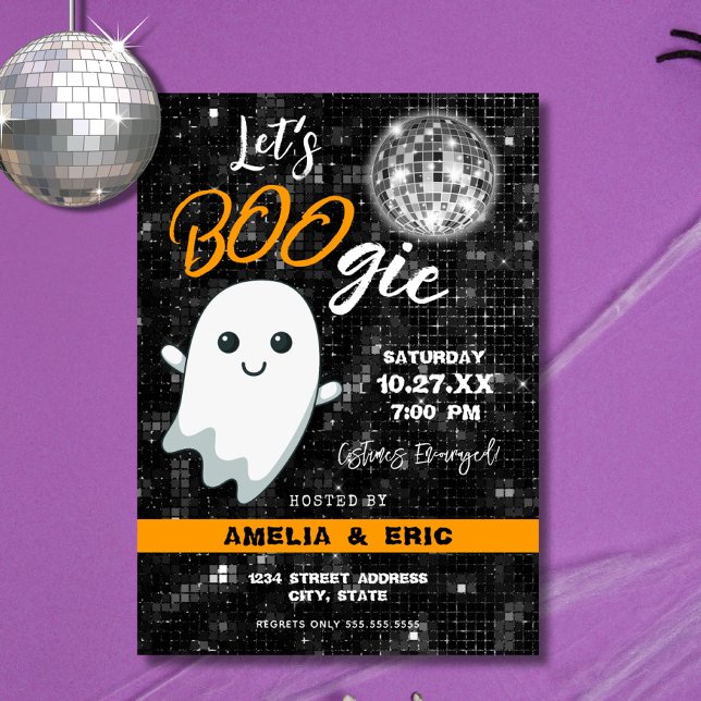Let's BOOgie Disco Halloween-Party Einladung (Von Creator hochgeladen)