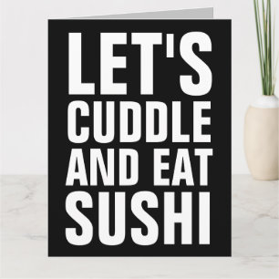 LE'TS CUDDLE & EAST SUSHI GROSSE GEBURTSTAGSKARTEN KARTE