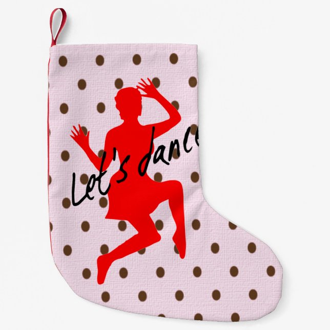 Let's Dance - Custom Christmas Strumpf Kleiner Weihnachtsstrumpf (Vorderseite)