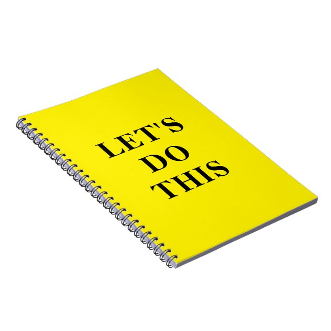 Let's Do This - 6.5" x 8.75" Classic Notebook Notizblock (Rechte Seite)