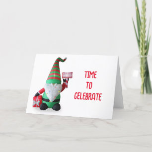 LET'S EAT, LET'S DRINK & LET'S BE MERRY FEIERTAGSKARTE