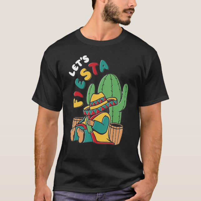 Let's Fiesta Cinco de Mayo Mexican Fiesta Cinco de T-Shirt (Vorderseite)