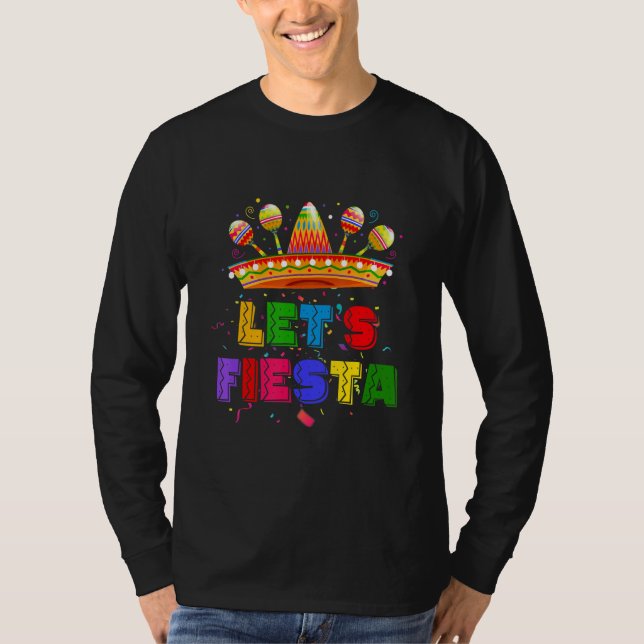 Let's Fiesta Mexican Fiesta Party T-Shirt (Vorderseite)