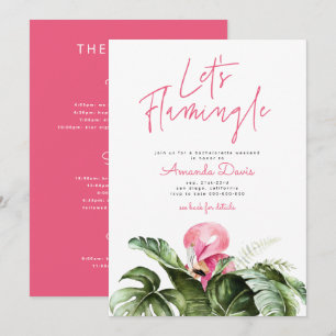 Let's Flamingle Bachelorette Weekend Tour Einladung