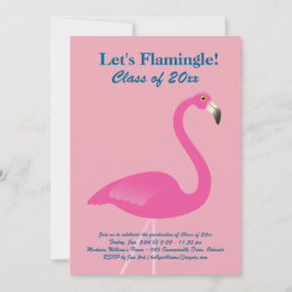 Let's Flamingle Class of 2019 Invitation in Pink Einladung