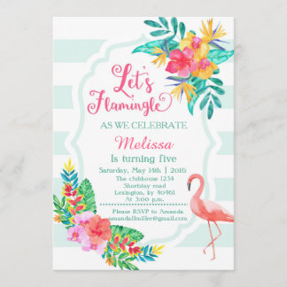 Let's Flamingle - Flamingo Einladung