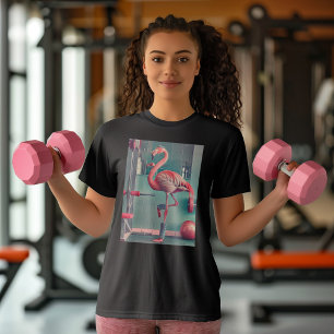 Let's Flamingle - Flamingo Wear - Gym Workout T-Shirt