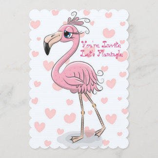 Let's Flamingle Geburtstagsparty Einladung