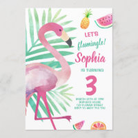 Let's Flamingle Girl Flamingo Geburtstag Pool Part