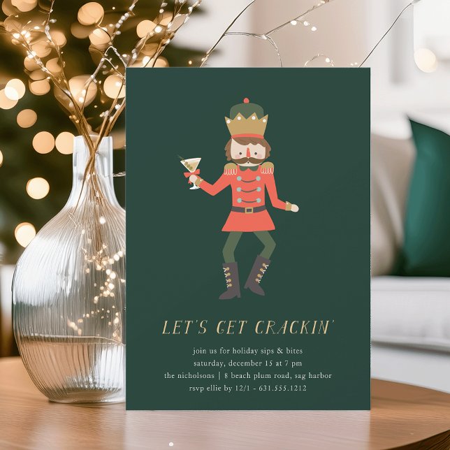 "Let's Get Crackin" Nutcracker Holiday Party Einladung (Von Creator hochgeladen)