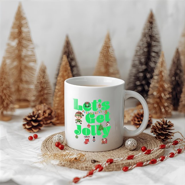 Let's Get Jolly Christmas Kaffeetasse (Von Creator hochgeladen)