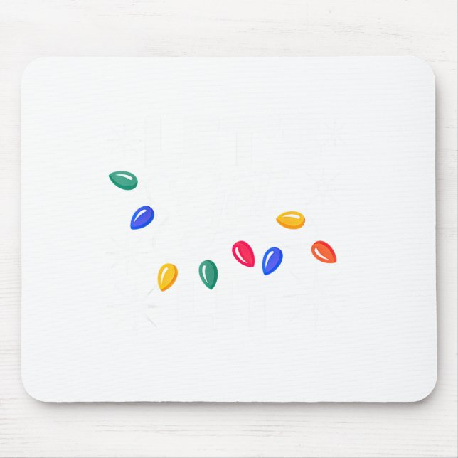Let's Get Lit Christmas Lights  Mousepad (Vorne)