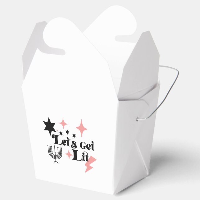 Let's Get Lit  gift box   Hanukkah gift box Geschenkschachtel (Geöffnet)