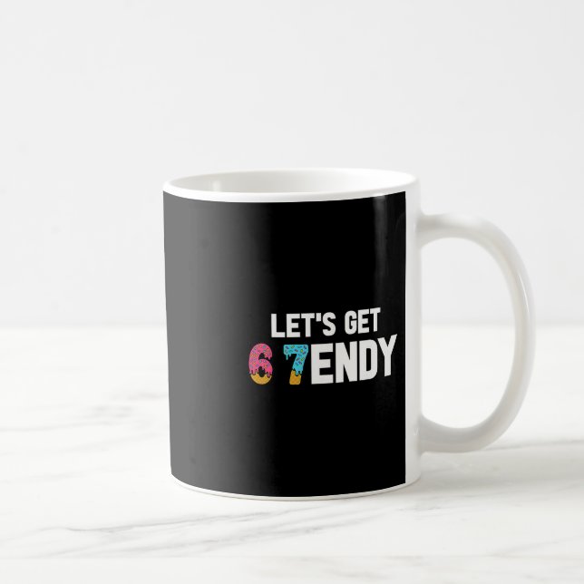 Let's Get Sendy 67 Ice Cream 7endy 6 7endy 67 Meme Kaffeetasse (Rechts)