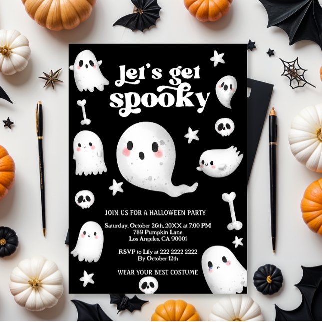  Let's Get Spooky,Halloween party Einladung (Von Creator hochgeladen)