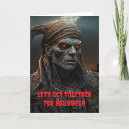 Let's get together for Halloween. Karte