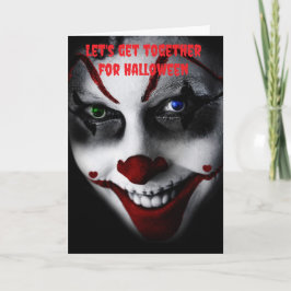 Let's get together for Halloween. Karte