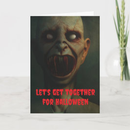 Let's get together for Halloween. Karte