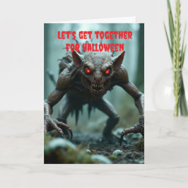 Let's get together for Halloween. Karte