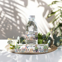 Let's Get Wild Jungle Birthday Party Wasserflaschenetikett