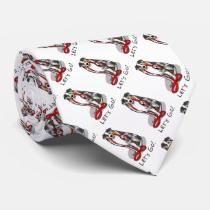 Let's Go! Australian Shepherd (blue merle tan/w 1) Krawatte