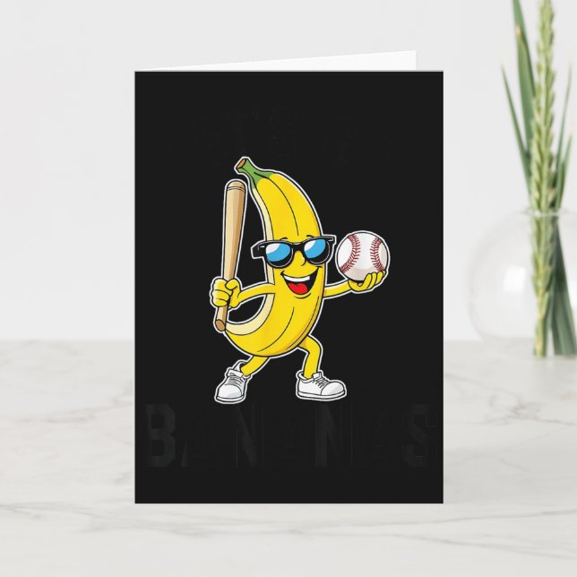 Let's Go Bananas Funny Banana Merch  Karte (Vorderseite)