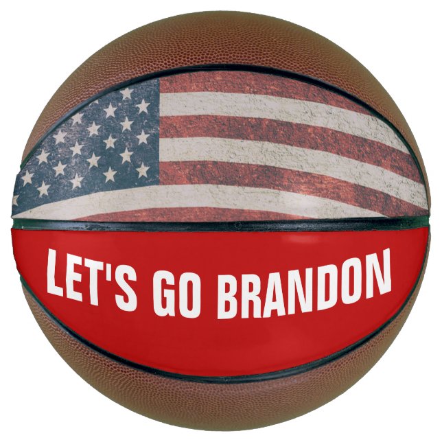 LET'S GO BRANDON AMERICAN FLAG BASKETBALL (Vorderseite)