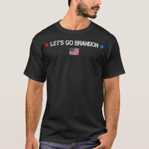 Let's Go Brandon Conservative AntiLiberal US Flag T-Shirt