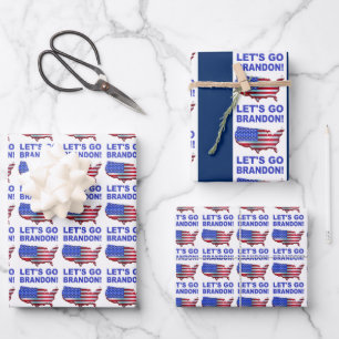 LET'S GO BRANDON GESCHENKPAPIER SET