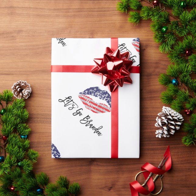 Let's Go Brandon Joe Biden Geschenkpapier (Feiertagsgeschenk)