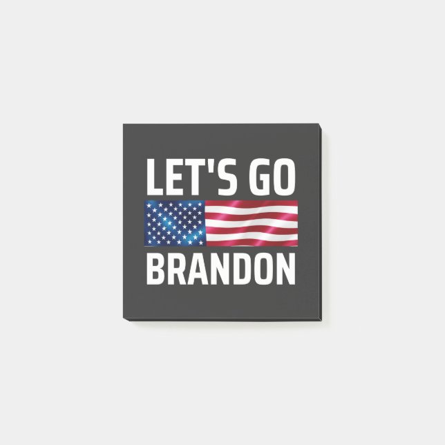 lets go brandon lets go brandon post-it klebezettel (Vorderseite)