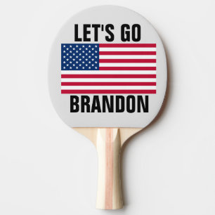 LET'S GO BRANDON Ping Pong Paddle Tischtennis Schläger