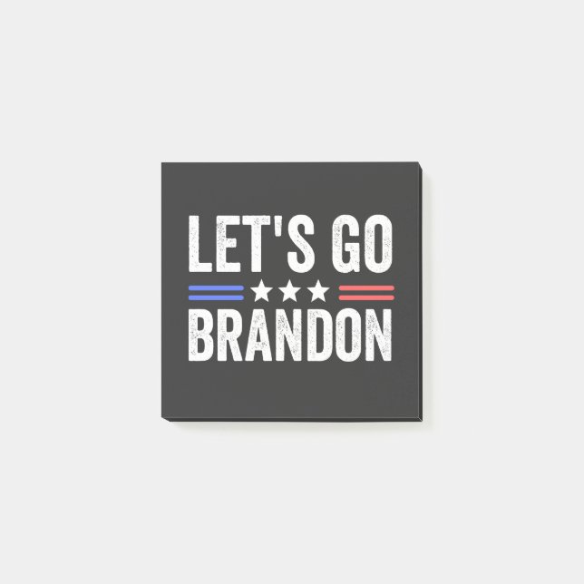 Let's Go Brandon Post-it Klebezettel (Vorderseite)
