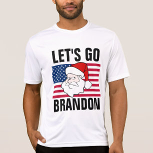 LET'S GO BRANDON SANTA CLAUS T - Shirt