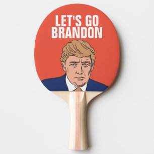 LET'S GO BRANDON trump Ping Pong Paddle Tischtennis Schläger